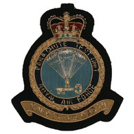 RAF Parachute Test Unit Wire Blazer Badge